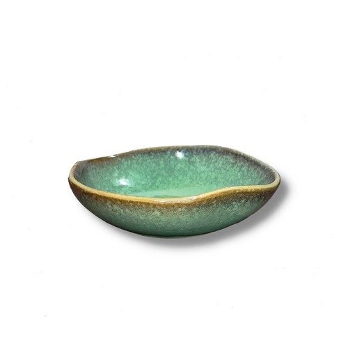 Green ceramic decorative - 8",